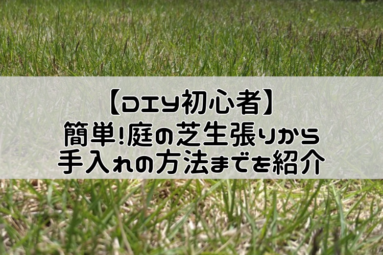 Diy初心者 簡単 庭の芝生張りから手入方法までを紹介 ラク刈る手動芝刈り機 40代充実ライフ はじめてみよう